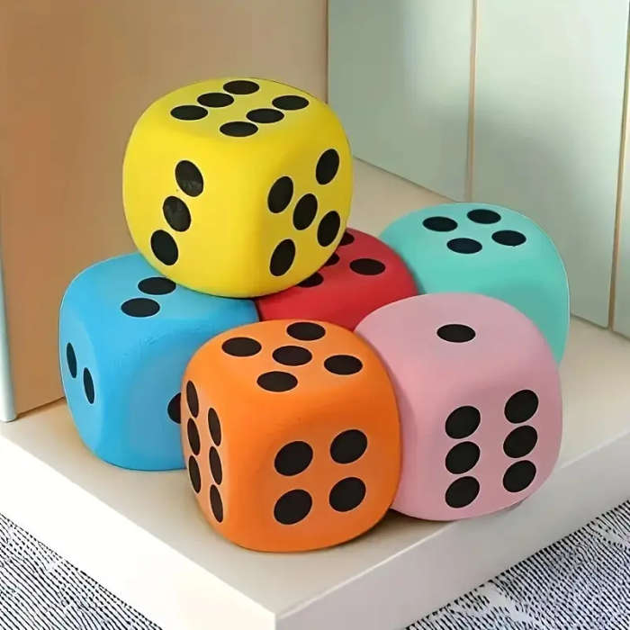 Soft Foam Dice Set Perfect for Learning and Play