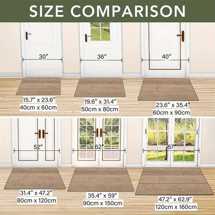 1Pc 50x80cm Floor Mat