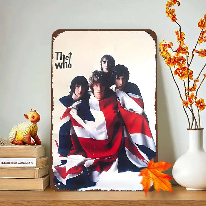 1pc The Who Vintage Rock Band Metal Wall Art 20.32x30.48 cm Unframed Classic Music Decor for Be