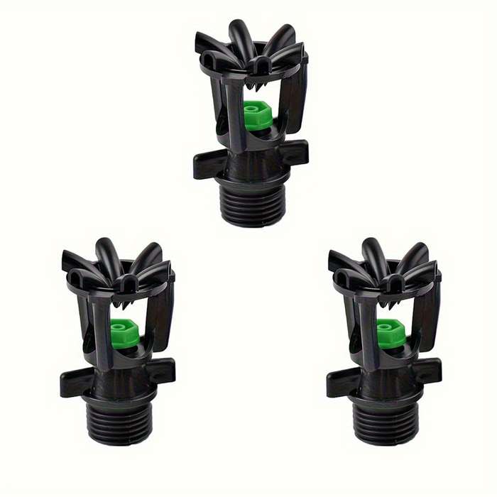 3Pcs Abs Garden Sprinkler Nozzle Rotating Spray