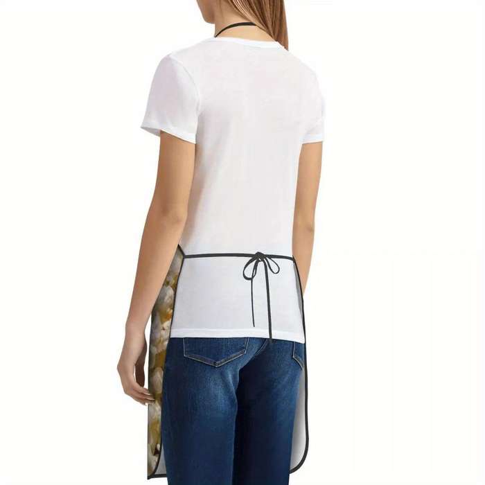 1pc Unisex Popcorn-Themed Apron "I'm a Popcorn Snack" Design Adjustable Strap Polyester Id