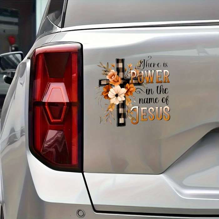 1pc   13.97cmx13.97cm Jesus Christian Themed Stickers