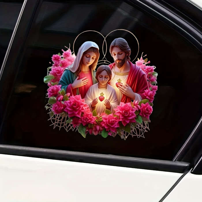1pc 13.97cm x 13.97cm Jesus Christian Themed Stickers