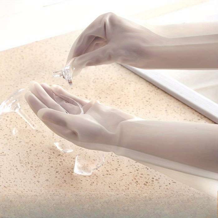 2 Pairs Flamingo Size M Household Cleaning Gloves