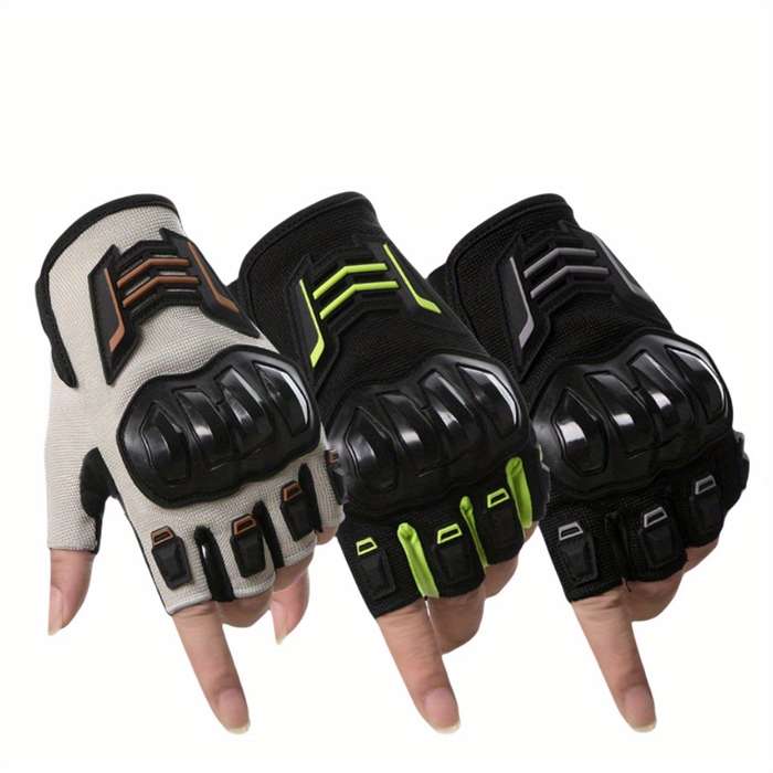 1 Pair Green Outdoor Sports Gloves