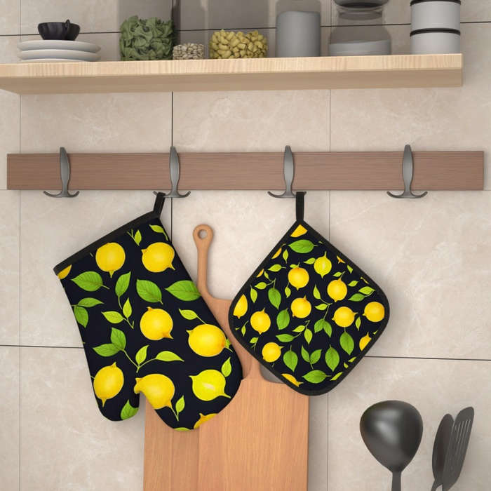 2Pcs 26.92x17.02cm Heat Resistant Oven Mitts And Potholders
