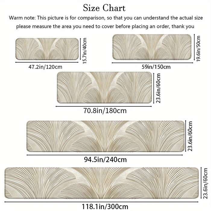 1Pc 24x71inch 60x180cm Floor Mat