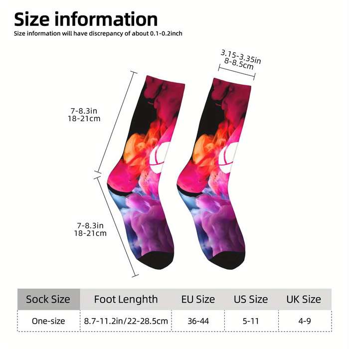 1 Pair Multicolor One Size Socks