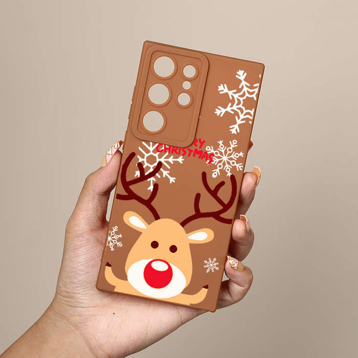 1pc Brown For Samsung Galaxy S22 Ultra 5G Phone Cases