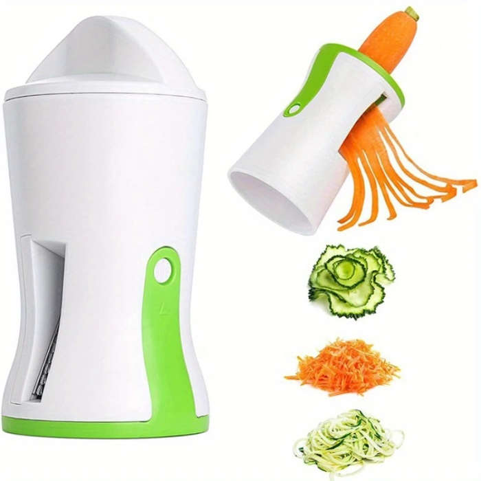 1Pc Julienne Slicer Spiral Funnel Slicer Rotating Vegetable Cutter Vegetable Grater
