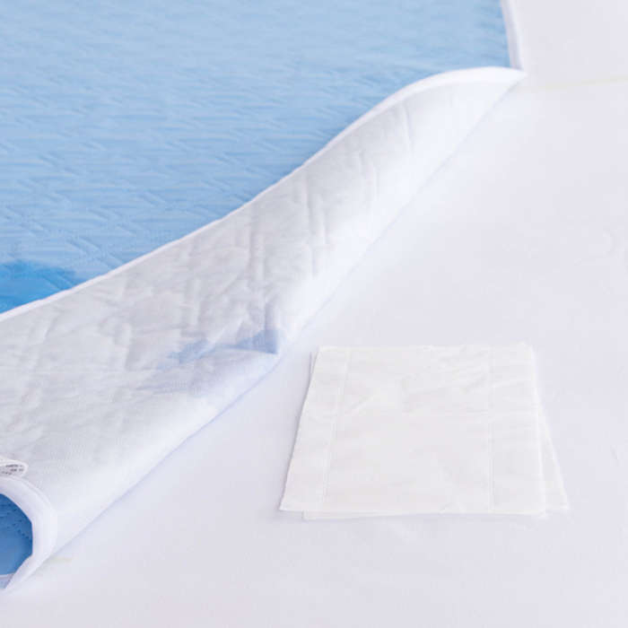 1Pc Diaper 80 Centimeters X 120 Centimeters Items Blue Grid