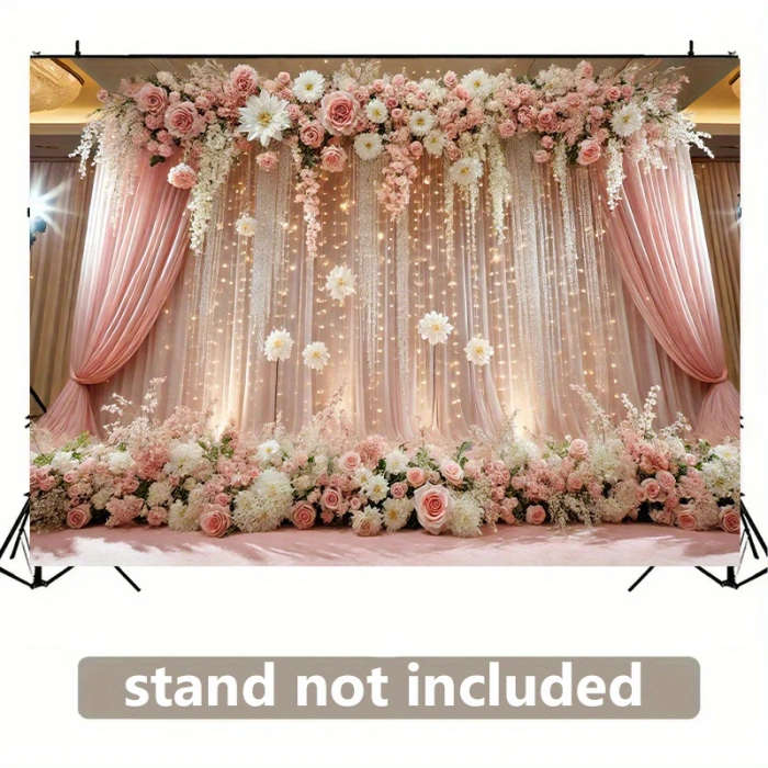 [Romantic Backdrop] Pink Romantic 2D Backdrop Banner 1pc