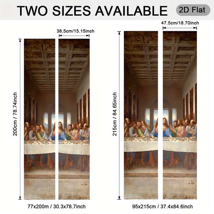 1pc 30.3x78.7 inches   77x200 cm   Jesus Christian Themed Stickers