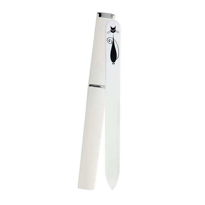 1pc Cute Cat Pattern Stainless Steel Nail File Suitable for Manicure and Pedicure Grinding an