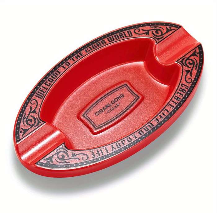1pc Elegant Cigar Ashtrays with Intricate Designs Large Portable Decorative Snow Cigar Holder f