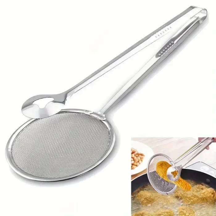 1 Piece Stainless Steel Tongs] Stainless Steel One Piece of Tongs | Versatile And Easy-To-Clean Tool