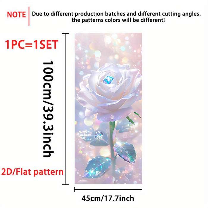 1Pc 17.7x39.3in 45x100cm Door Window Sticker