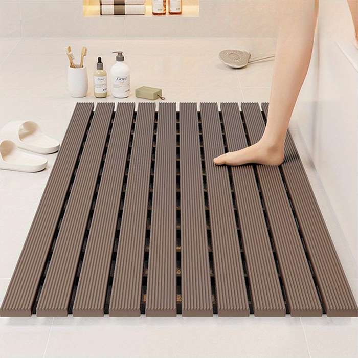 1Pc Brownness 24.01x35.43inch 61x90cm Floor Mat