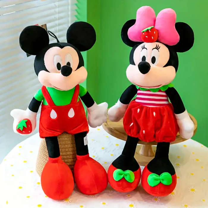 1 Large Mickey And Minnie Plush Toy
