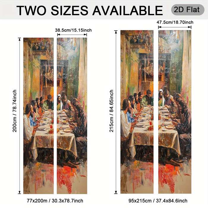 1pc 30.3x78.7 inches   77x200 cm   Jesus Christian Themed Stickers