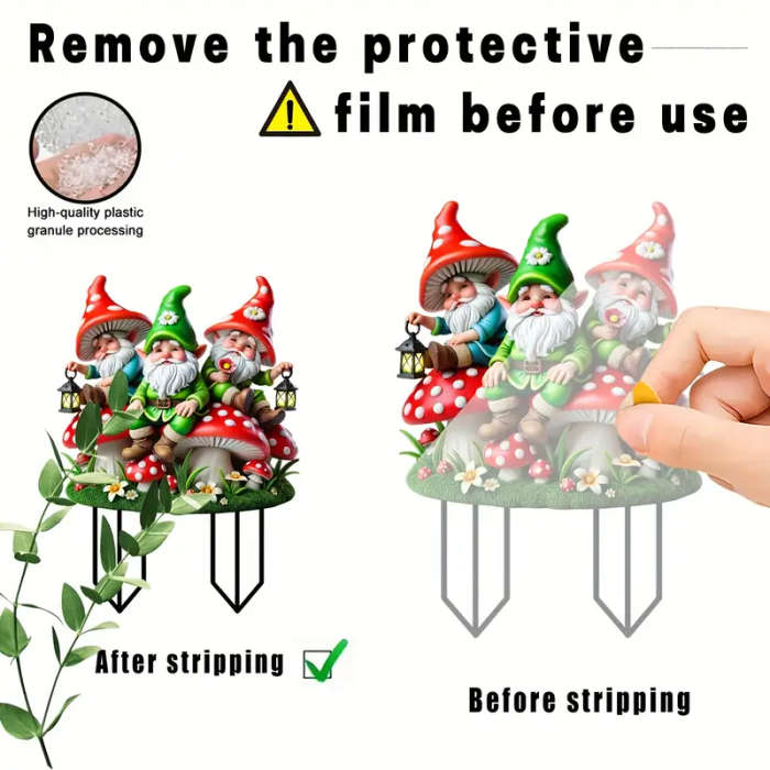 2D Flat Acrylic Garden Decoration