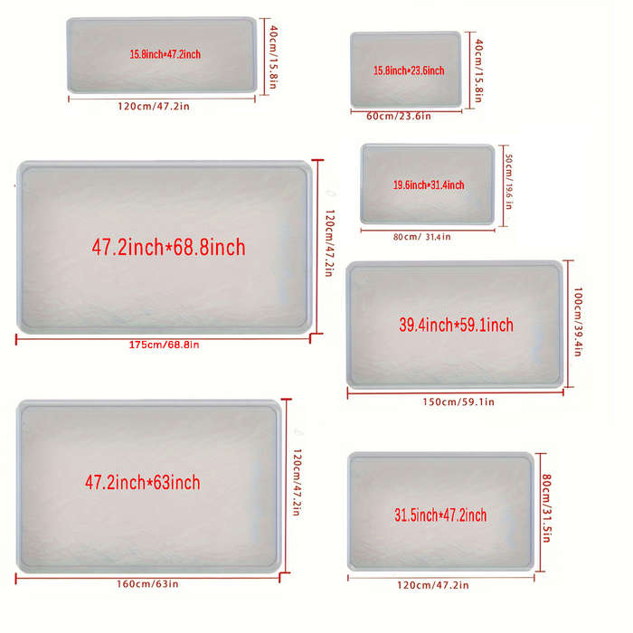 1Pc 31.5x47inch 80x120cm Floor Mat