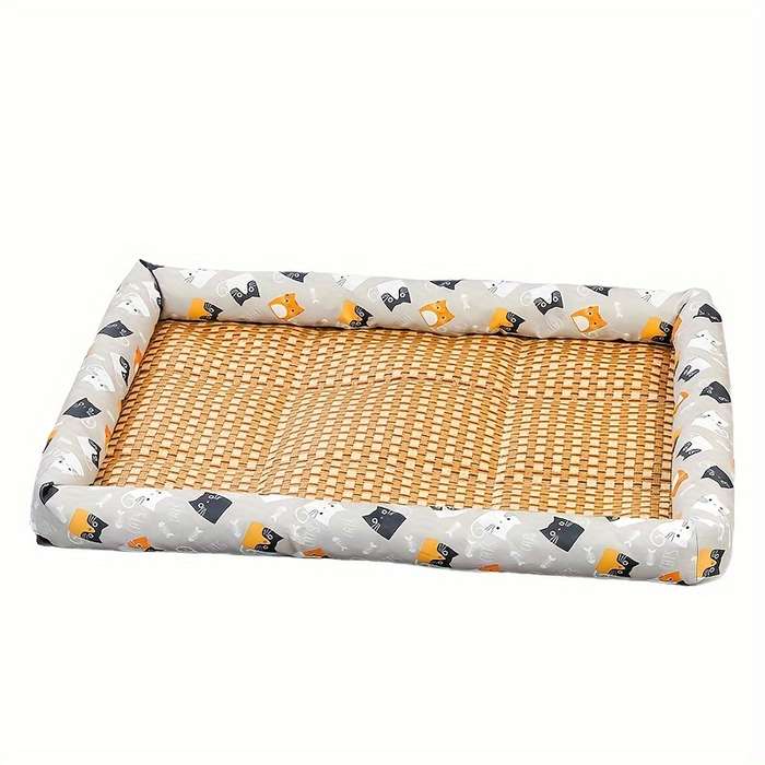 1piece Blue Cat Print Cooling Pad