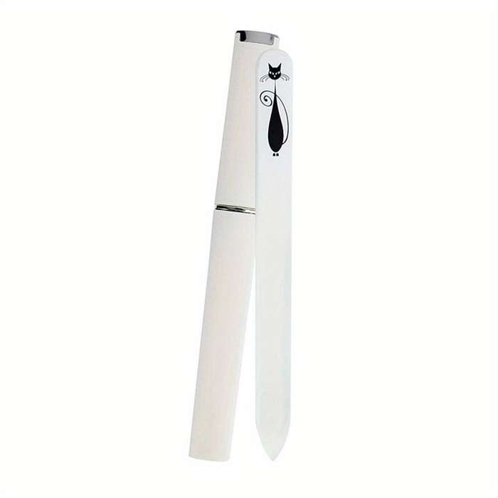 1pc Cute Cat Pattern Stainless Steel Nail File Suitable for Manicure and Pedicure Grinding an