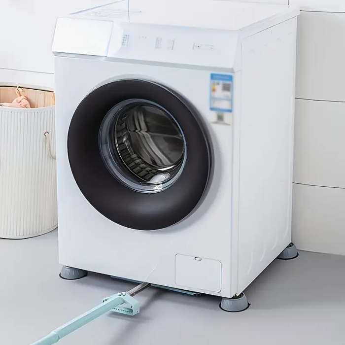 Shock-Absorbing Washing Machine Stabilizing Pads - Anti-Slip, Noise Reducing, Durable Plastic with