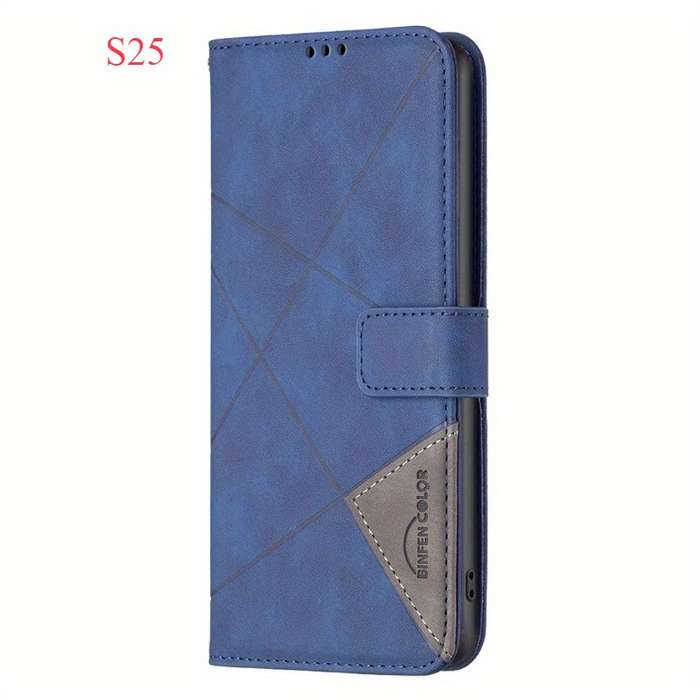 1pc Navy Blue For Samsung Galaxy S25 Phone Cases