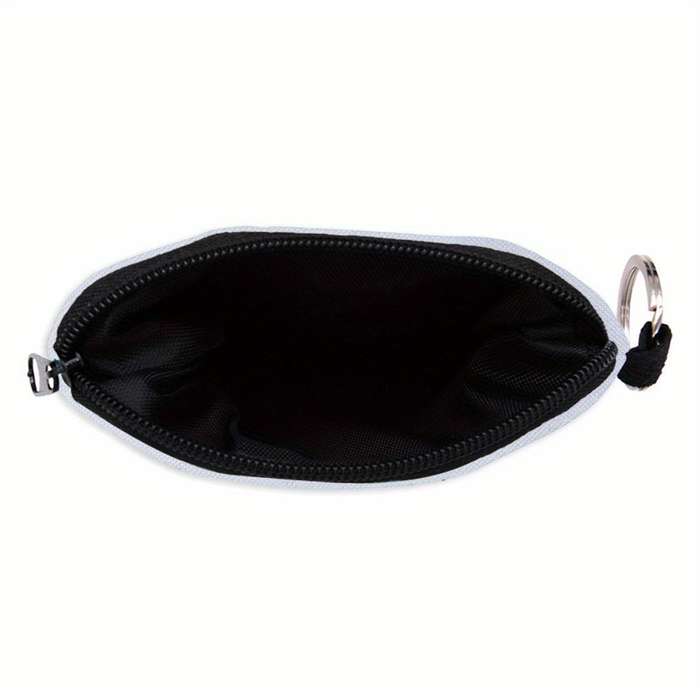 1pc Stylish Black Cat Star Print Polyester Coin Purse C High Quality Portable Zipper Pouch for K