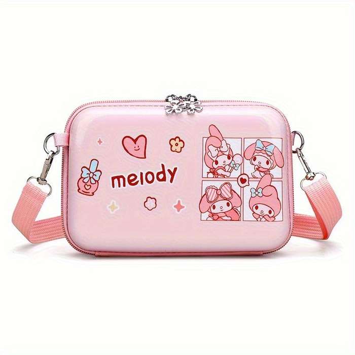 1pc Sanrio Sanrio Kuromi Quirky Crossbody BagMy melody Phone Purse with Secure Square Compartment