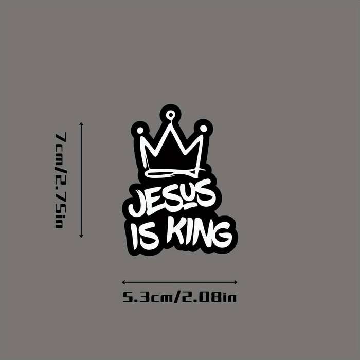 3pcs Light Film Jesus Christian Themed Stickers