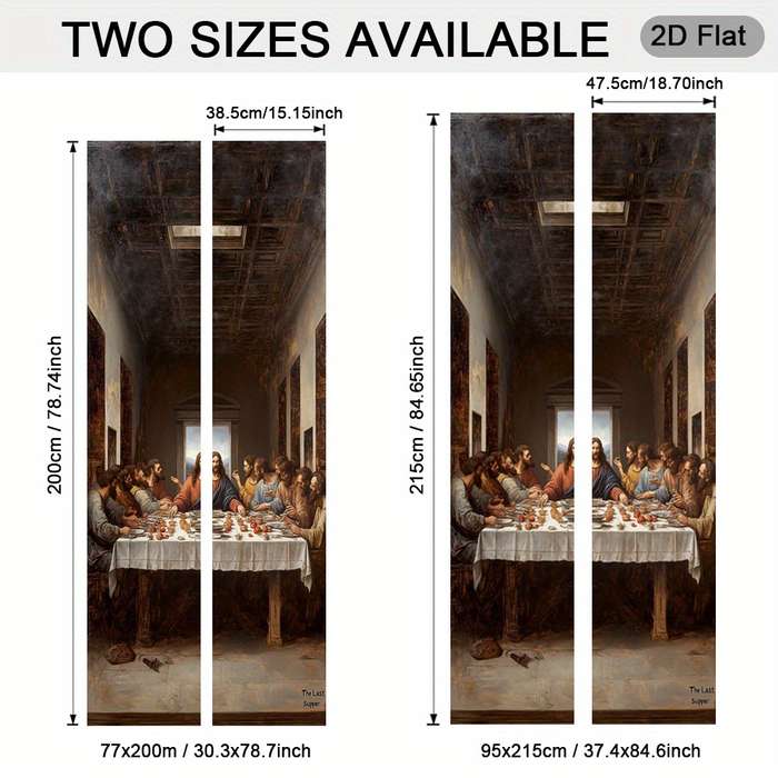 1pc 30.3x78.7 inches   77x200 cm   Jesus Christian Themed Stickers