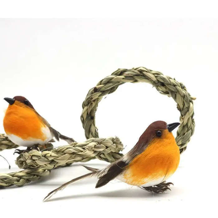 12pcs Artificial Robins Plastic Garden Decorations