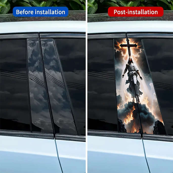 2pcs Jesus Christian Themed Stickers