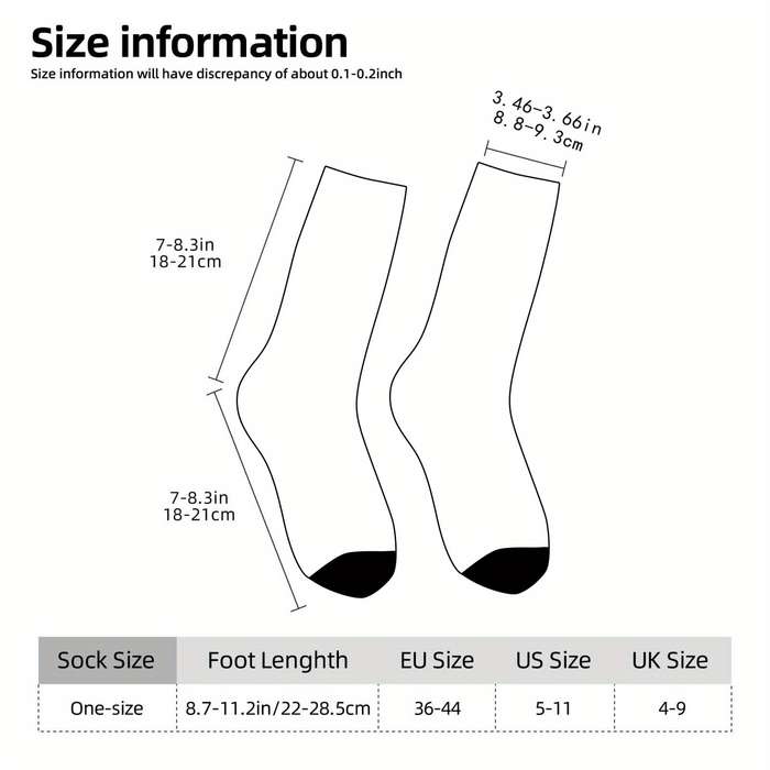 1 Pair Multicolor One Size Socks