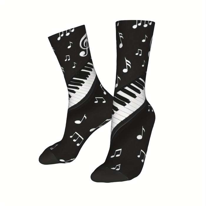 1 Pair Black One Size Socks