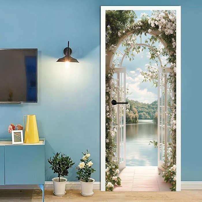 1Pc 76.96x199.9cm Door Window Sticker