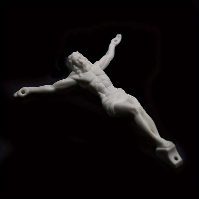 1 Piece White Jesus Theme Pendant