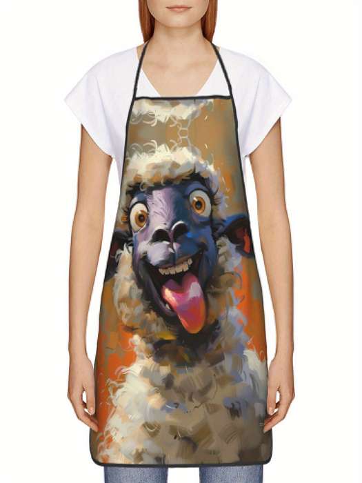 1pc Farm Animals Cows Donkeys Sheep Apron Chef Male Female Patterned