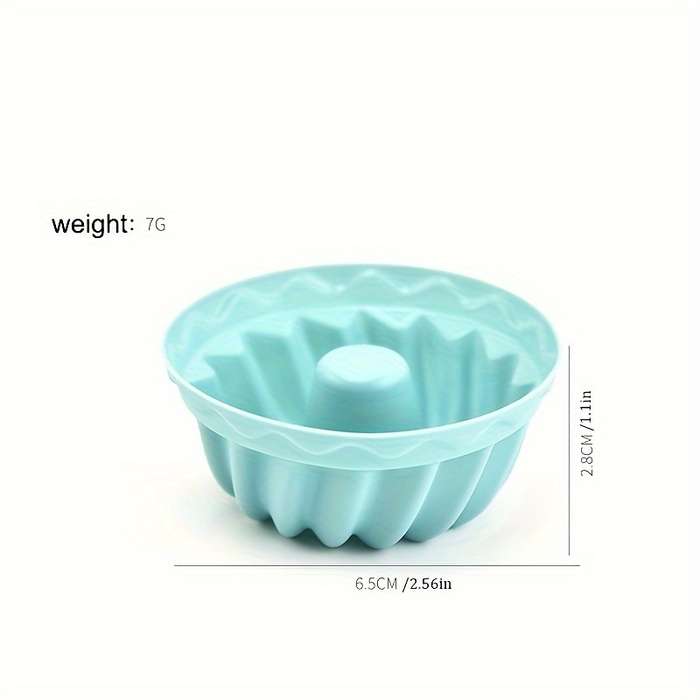 Non-Stick Silicone Molds 12pcs Non-Stick Silicone Mini Bundt Cake Molds Easy Clean Baking T