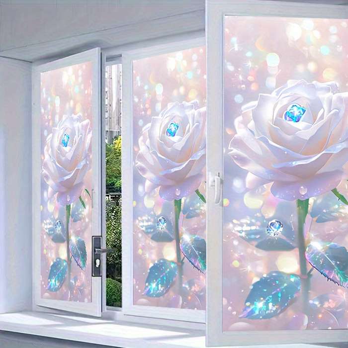 1Pc 17.7x39.3in 45x100cm Door Window Sticker