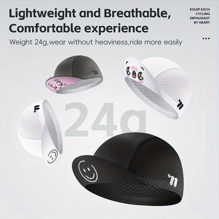 1pc WEST BIKING Quick-Dry Cycling Cap with Brim Breathable Lightweight Sports Hat for Running