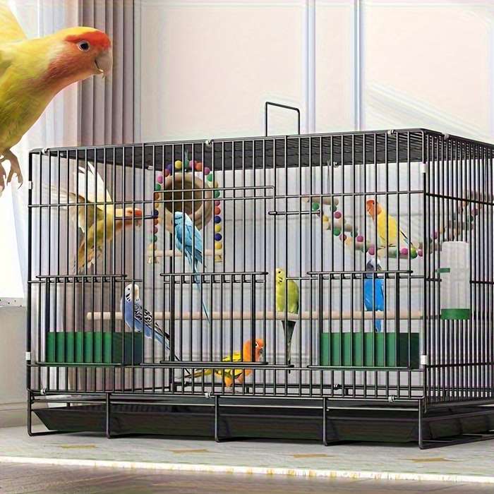1pc Single-layer standard cage (transparent and high-heightened horizontal wire) Pet Cage