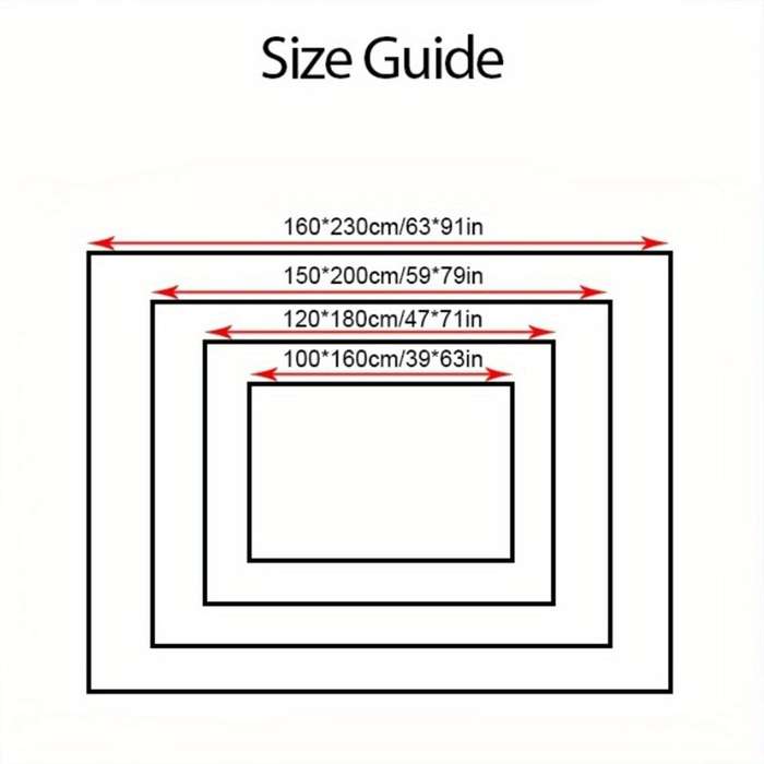 1Pc 150x200cm 59x79inch Floor Mat