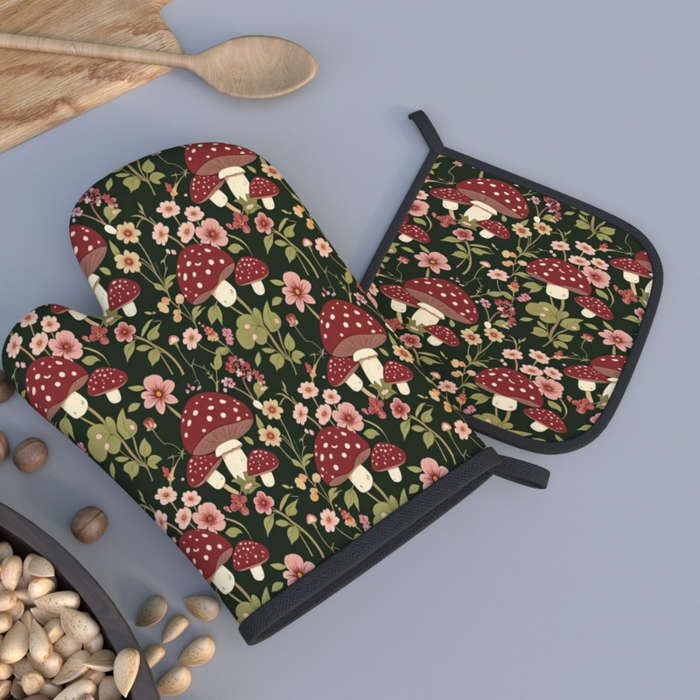 2pcs 26.92x17.02 cm Heat Resistant Oven Mitts And Potholders