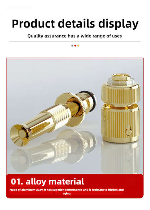 1Pc High Pressure Direct Spray Gun Set Metal Water Nozzle