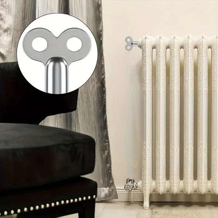 2pcs Durable Zinc Alloy Radiator Bleeder Key  Suitable for heating and ventilation valves High quali