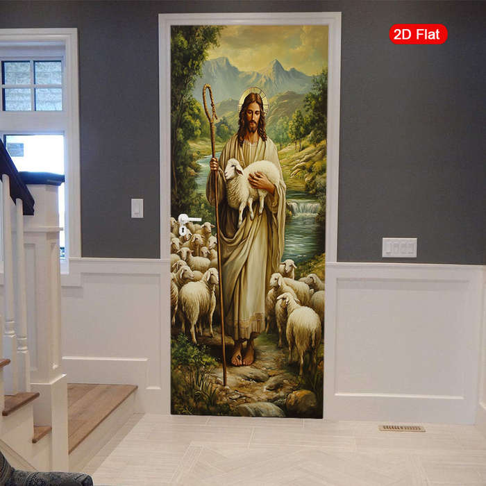 1pc 30.3x78.7 inches   77x200 cm   Jesus Christian Themed Stickers